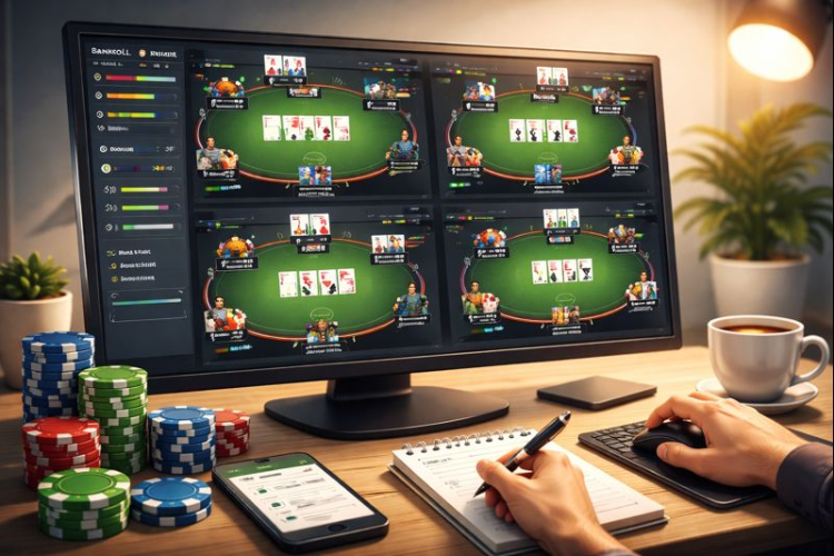 online poker screens