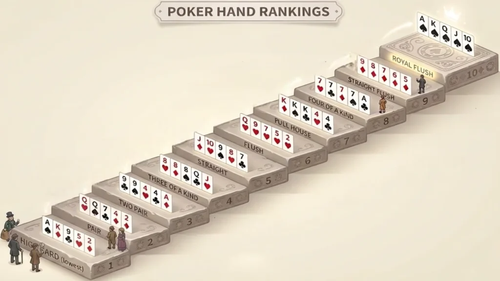 Poker Hand Rankings Chart