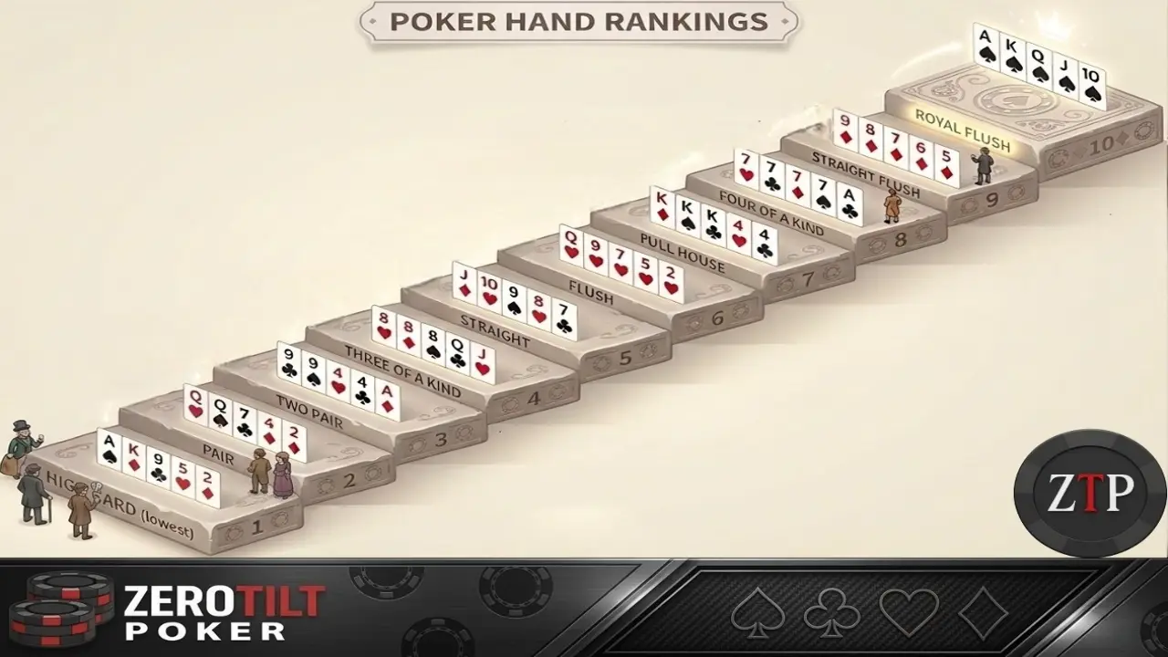 Poker Hand Rankings Chart Banner