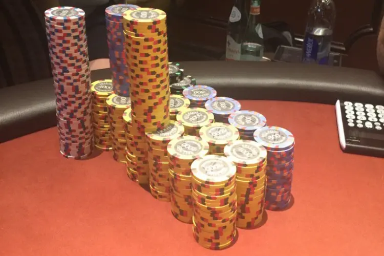 poker chip stack